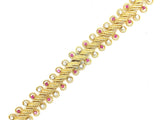 VCA gold, diamond and ruby bracelet, 1960 c.a.