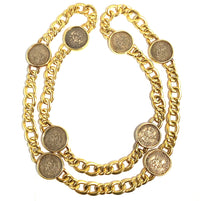 Collana Bulgari in oro e monete antiche