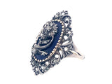  Victorian gold blue enamel ring      Victorian gold blue enamel ring     Victorian gold blue enamel ring  Victorian gold blue enamel ring