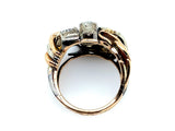 Retro gold and diamond ring, 1940 c.a.