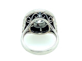 Pennisi Platinum and onyx diamond ring