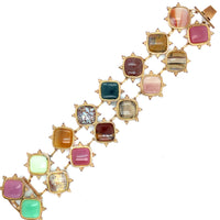 Bracciale georgiano in oro e agata