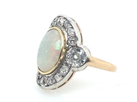 Victorian diamond and opal ring