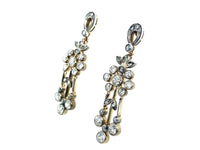 Belle Époque silver topped and diamond earrings