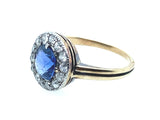 Victorian gold diamond and sapphire ring.