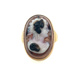 Georgian gold and agate cameo ring