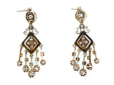 Victorian gold Chandelier earrings