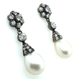 Importantes boucles d'oreilles victoriennes en diamant et paire naturelle