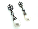 Important Victorian diamond and natural pair earrings