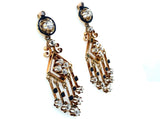 Victorian gold Chandelier earrings