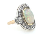 Victorian diamond and opal ring