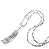 Art Deco platinum and diamond tassel necklace, 1930