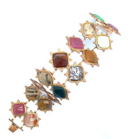 Bracciale georgiano in oro e agata