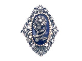  Victorian gold blue enamel ring      Victorian gold blue enamel ring     Victorian gold blue enamel ring  Victorian gold blue enamel ring
