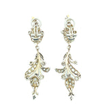 Victorian gold silver and diamond earrings