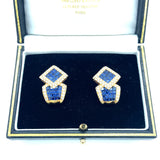 Van Cleef et Arpels serti mystérieux sapphire and diamond earrings