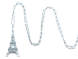 Art Déco platinum and diamond Tour Eiffel pendant