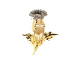 Buccellati vintage gold and silver thistle brooch