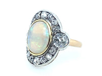 Victorian diamond and opal ring