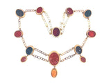 Victorian gold intaglio necklace