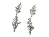 Victorian gold silver and diamond earrings