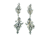 Victorian gold silver and diamond earrings