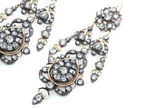 Important antique diamond chandelier earrings, late 19th century