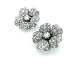Art Deco diamond flower earrings, 1930