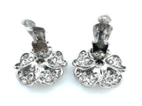 Art Deco diamond flower earrings, 1930
