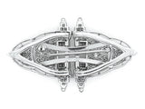 Art Déco platinum diamond and rock crystal double clip brooch, 1930