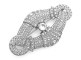 Edwardian platinum and diamond brooch, 1910 c.a.